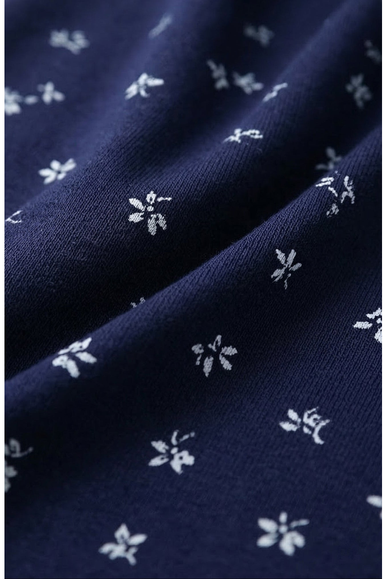 Floral Twist Front Midi Dress, Alternate, color, Navy Blue