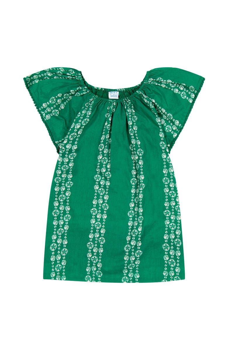Mer St. Barth Mini Capucine Girls Caftan, Main, color, Green