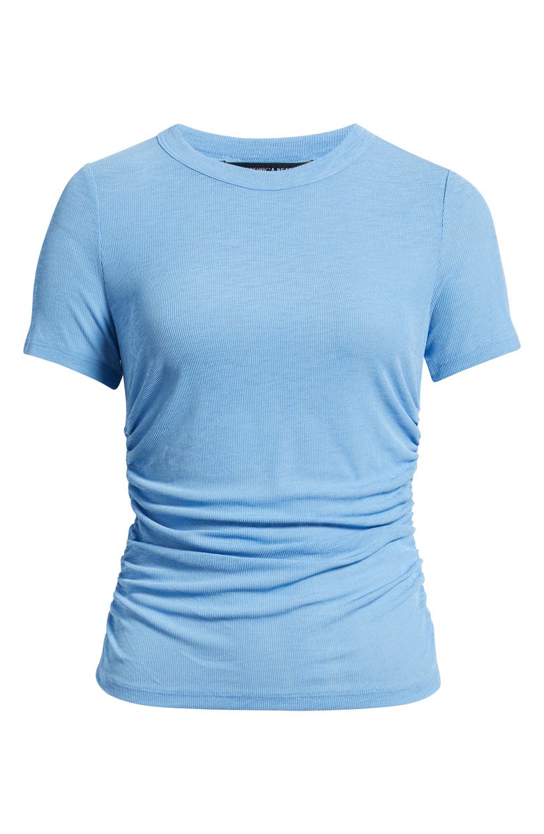 Veronica Beard Remus Ruched T-Shirt, Alternate, color, Blue Jasper