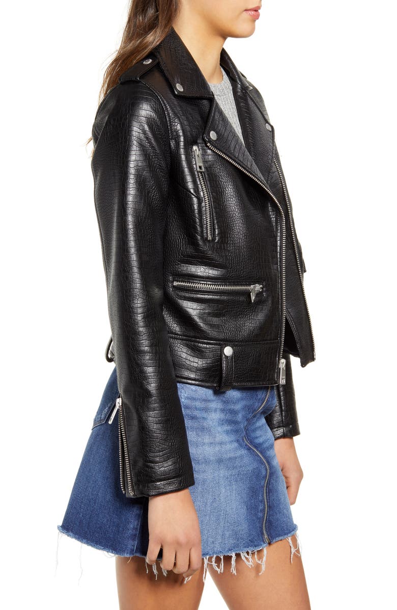 Levi's <sup>®</sup> Faux Leather Moto Jacket, Alternate, color,