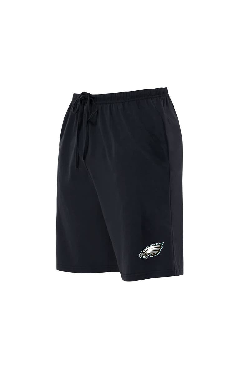 Men's Concepts Sport  Black Philadelphia Eagles Big & Tall Fleece Lounge Shorts, Main, color, Black