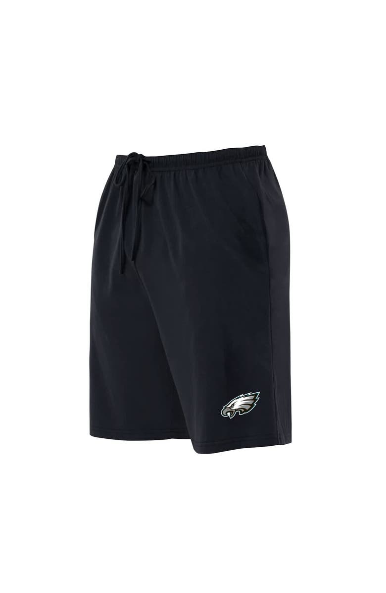 CONCEPTS SPORT Men's Concepts Sport Black Philadelphia Eagles Big & Tall Fleece Lounge Shorts, Main, color, Black