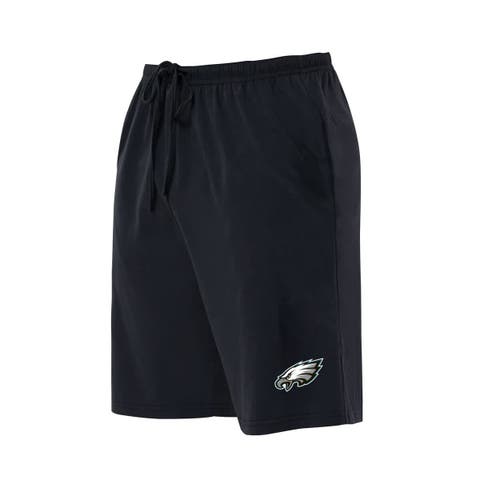 Men's Concepts Sport  Black Philadelphia Eagles Big & Tall Fleece Lounge Shorts
