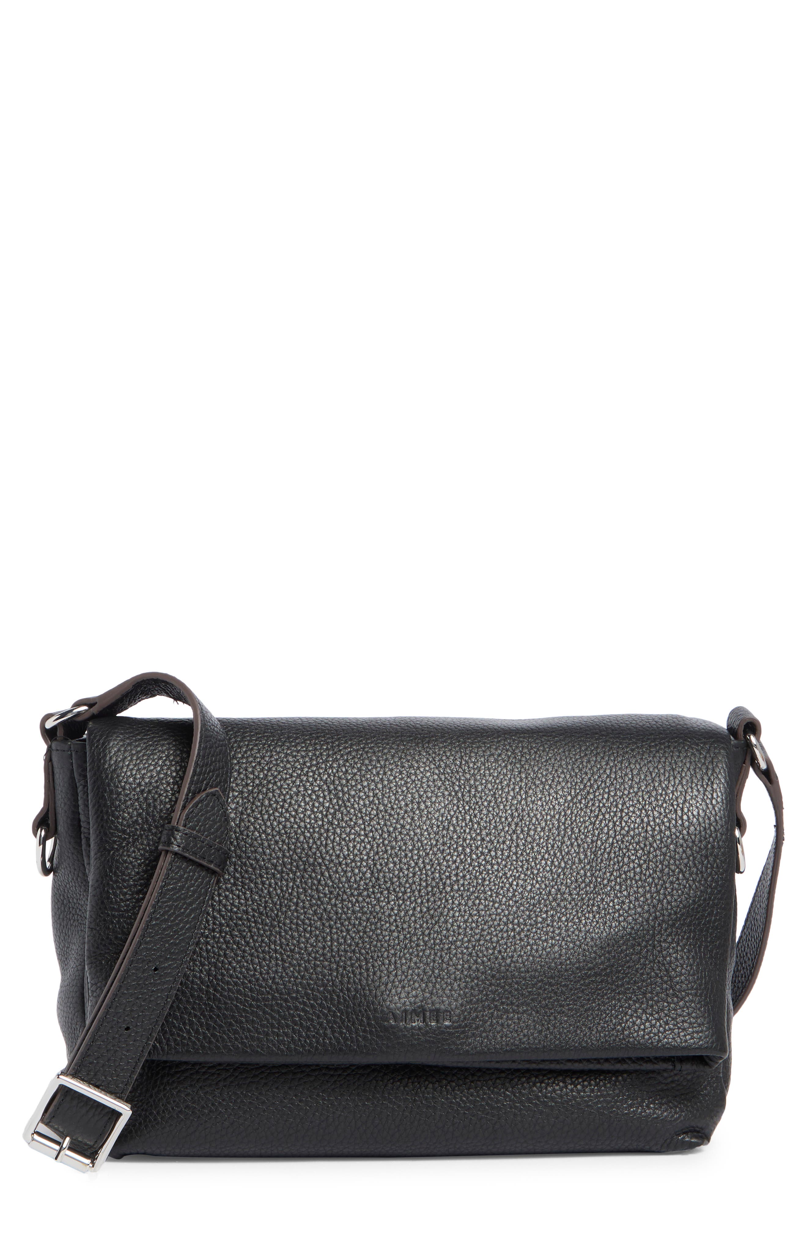 AIMEE Preston Medium Leather Crossbody Bag