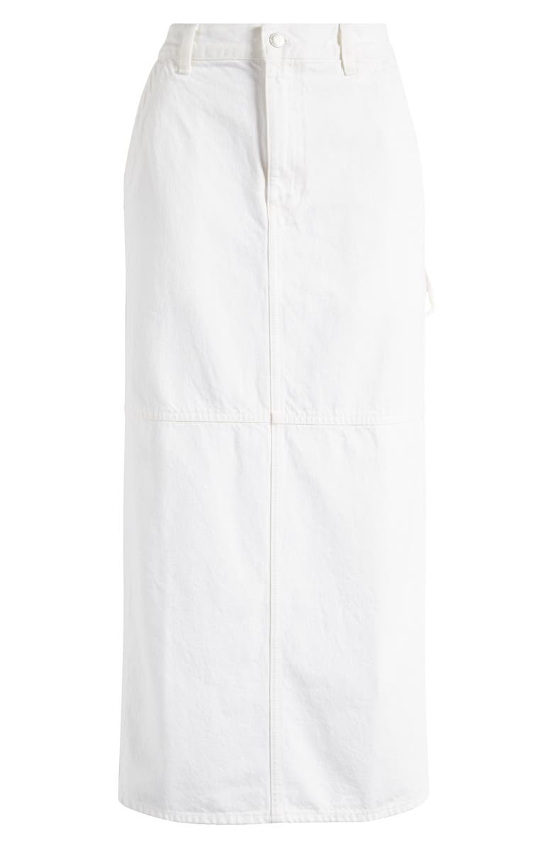 Madewell Carpenter Denim Maxi Skirt, Alternate, color,