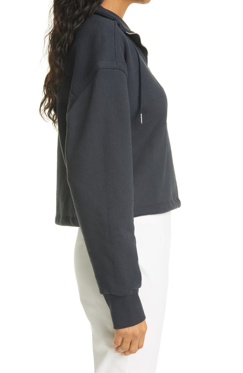 Jonathan Simkhai Standard Organic Cotton Quarter Zip Sweatshirt, Alternate, color, 