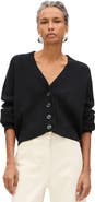 Another Tomorrow Rib Cropped Cardigan