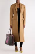 Balenciaga Pressed Wool Blend Melton Coat