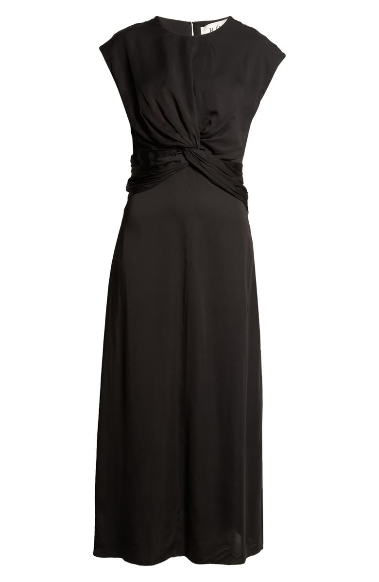 Róhe Drape Dress, Alternate, color, 