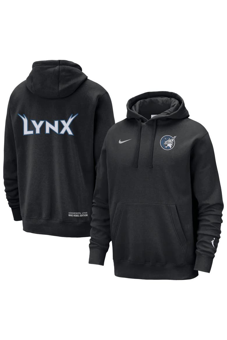 Unisex Nike Black Minnesota Lynx Standard Issue Rebel Edition Hoodie, Main, color, Black