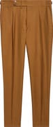 ISAIA Unito Pleated Wool, Mohair & Silk Pants