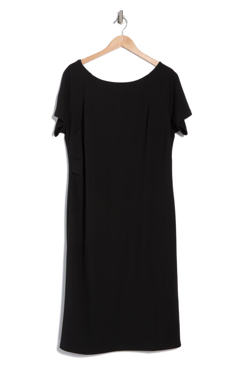 NORDSTROM RACK Short Sleeve Crepe Shift Dress, Alternate, color, 