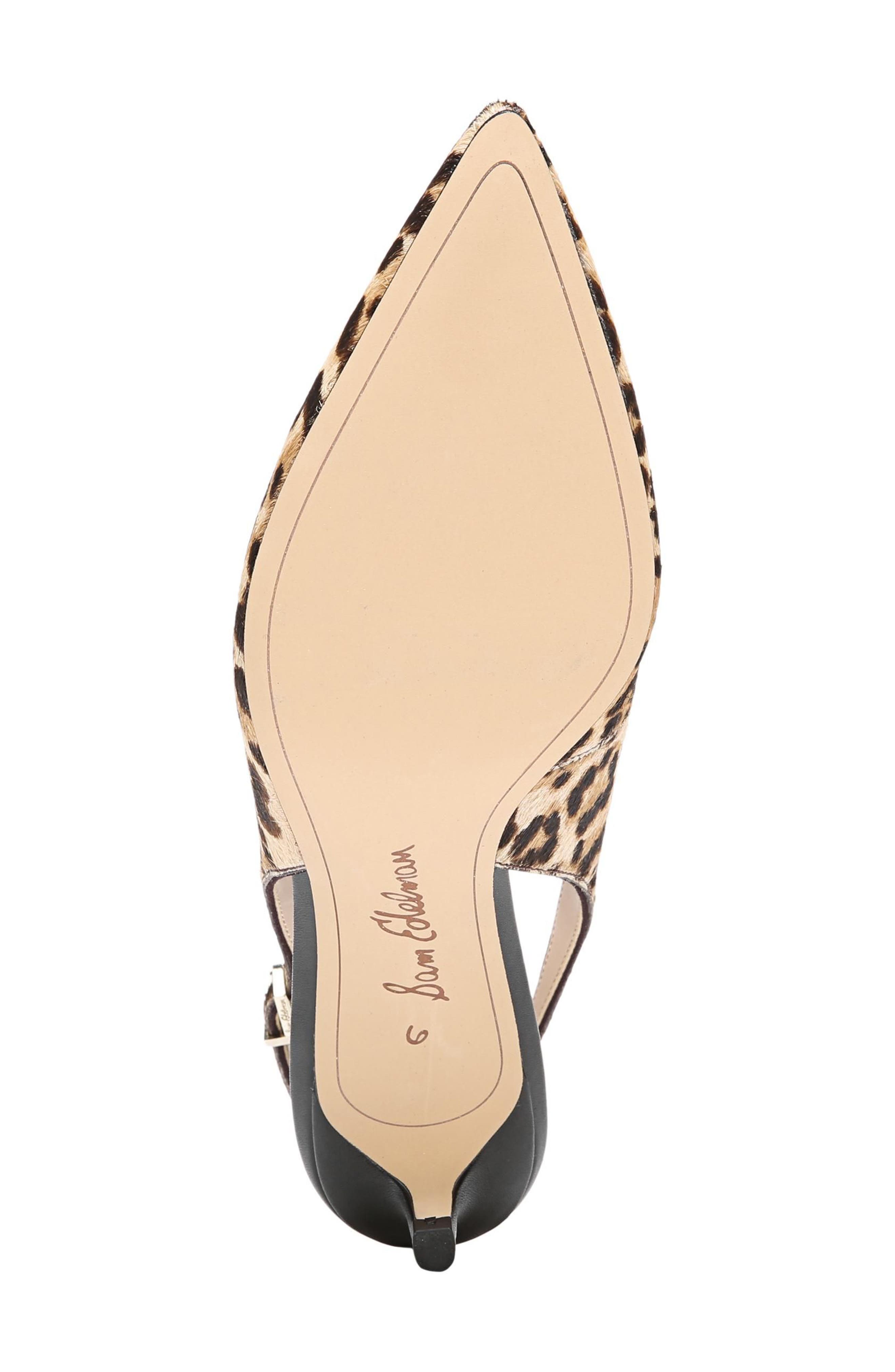 Ludlow Slingback Pump, Alternate, color, LEOPARD PRINT CALF HAIR