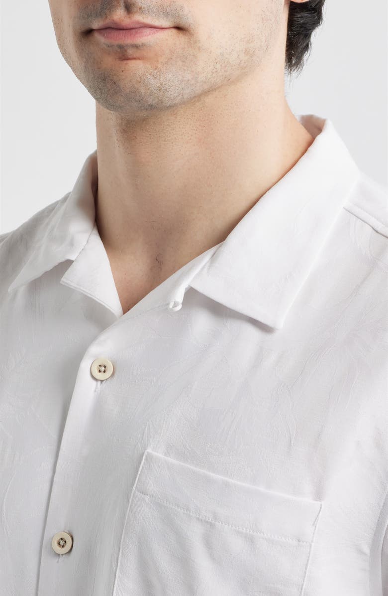 Tommy Bahama Botanic Loom Coastal Ease IslandZone<sup>®</sup> Camp Shirt, Alternate, color, White