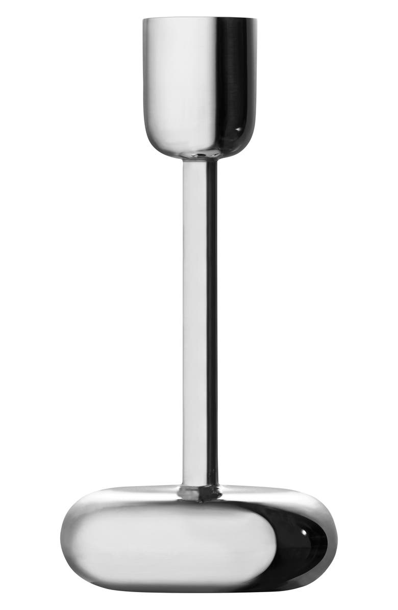 Iittala Nappula Candleholder, Main, color, Silver
