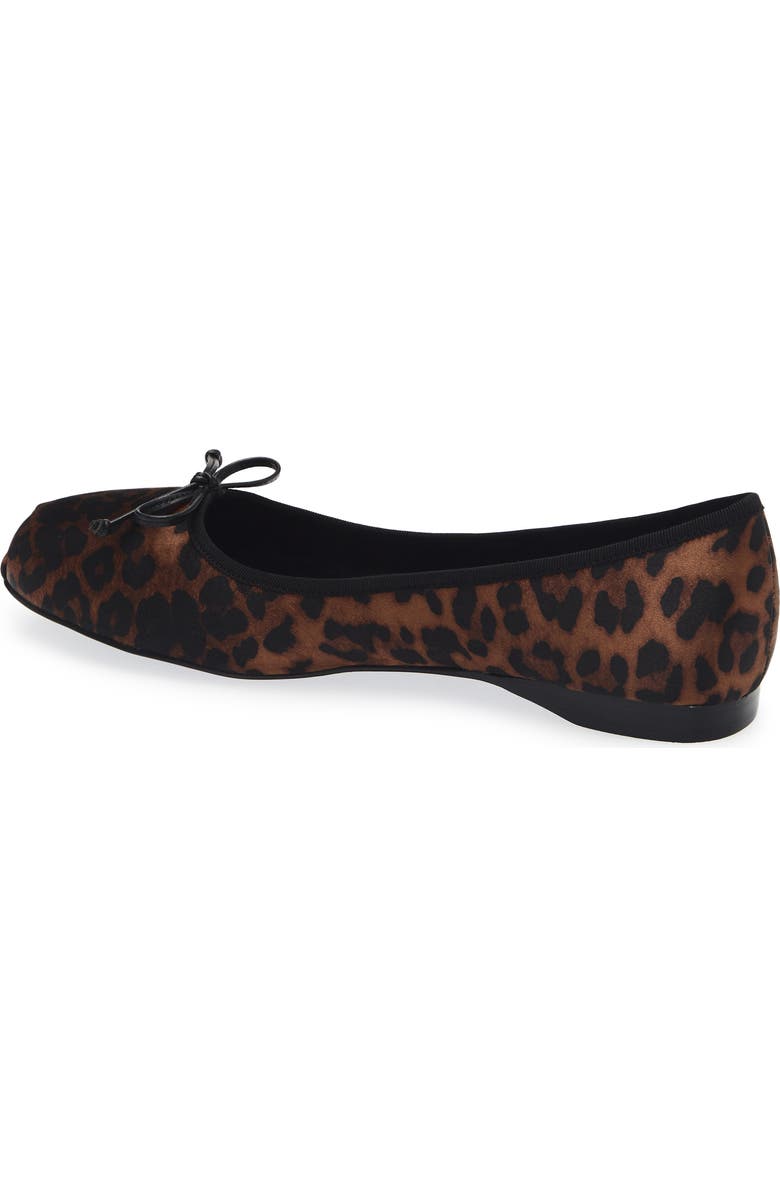 Jeffrey Campbell Tutu Ballet Flat, Alternate, color, Tan Cheetah Satin