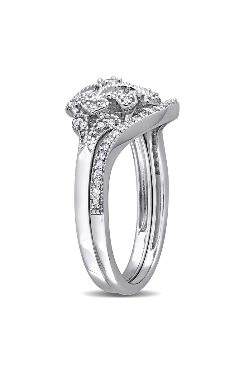 Julianna B. 1/5 CTW Diamond Bridal Ring Set, Alternate, color, Sterling Silver