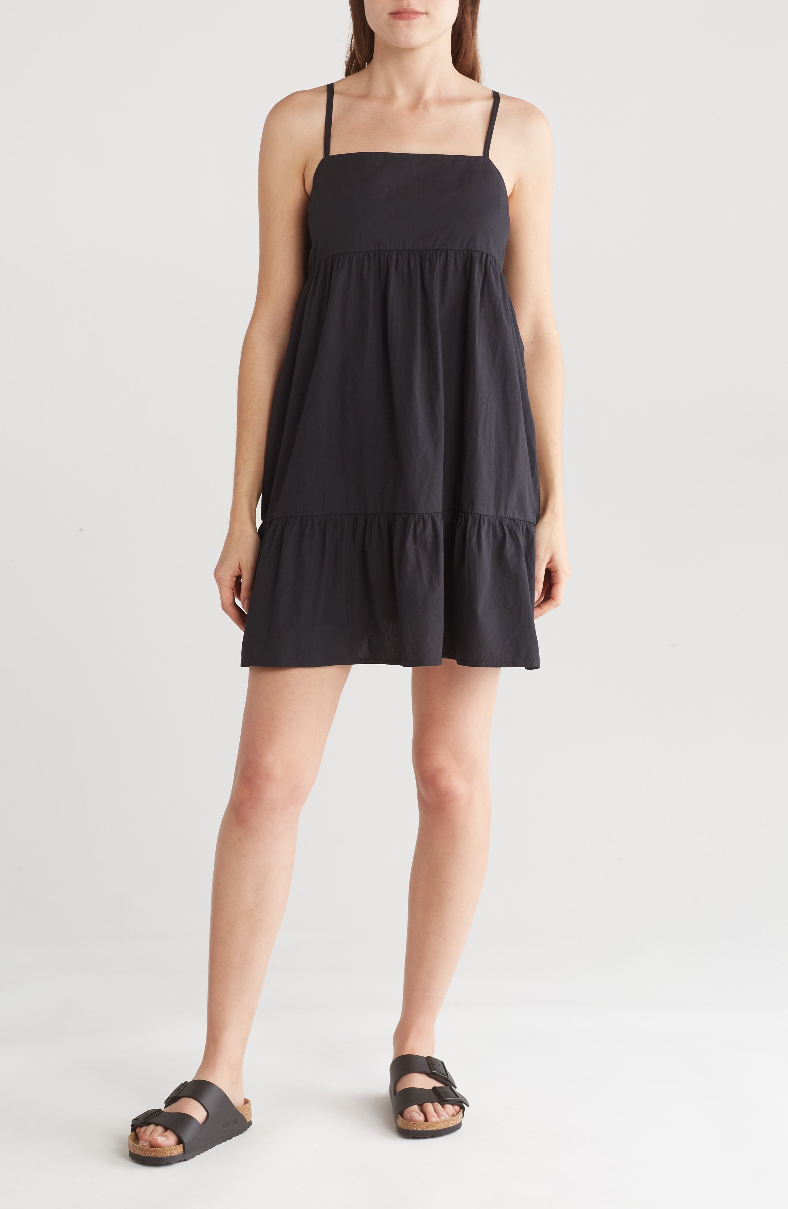 Abound Tiered Cotton Babydoll Dress