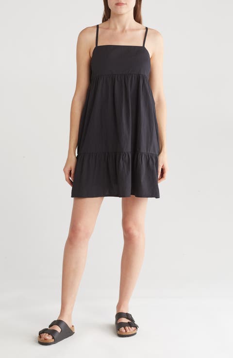 Tiered Cotton Babydoll Dress