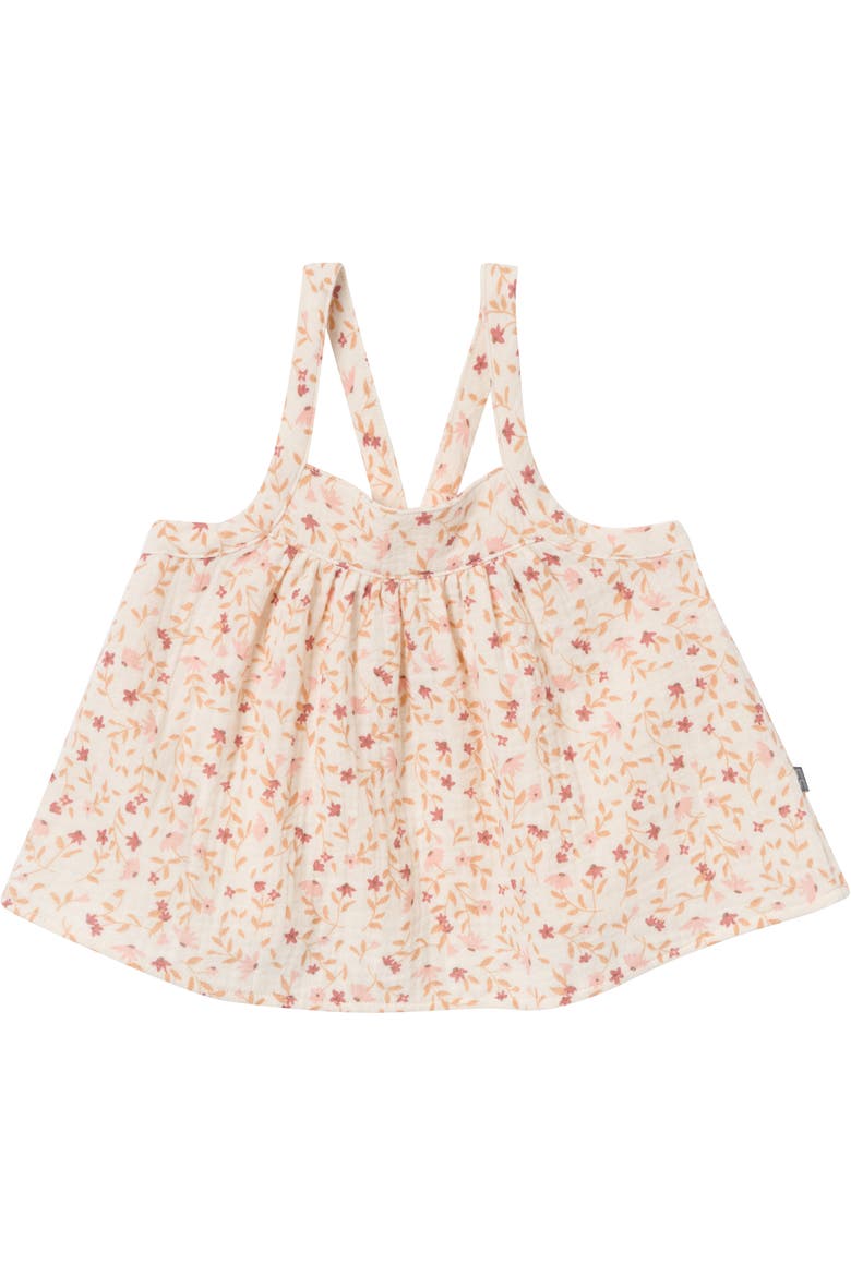 Top and Cropped Pants Set, Alternate, color, Beige Vine Floral