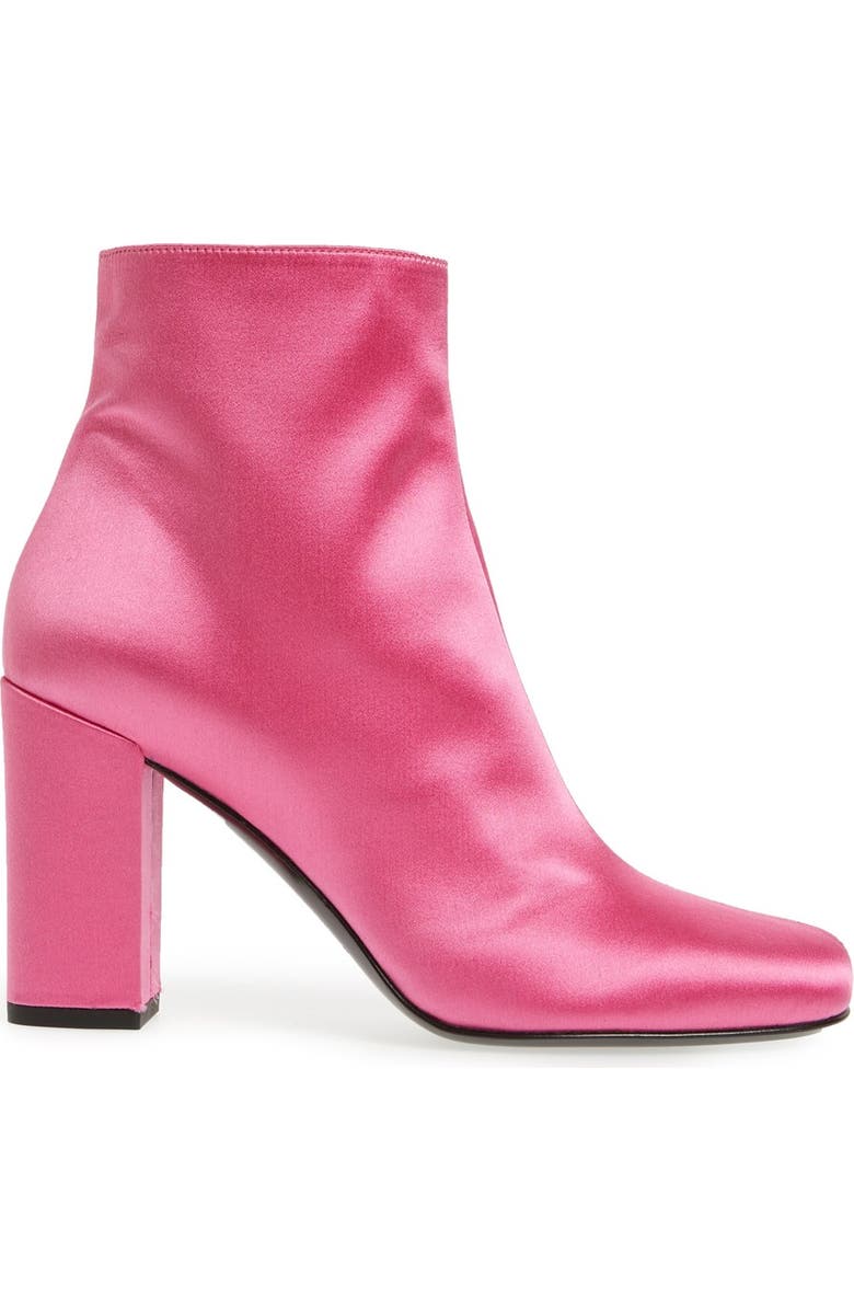 Saint Laurent 'Babies' Squared Toe Bootie, Alternate, color,