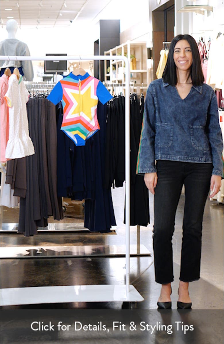 Kids' Short Sleeve One-Piece Rashguard Swimsuit, sales video thumbnail