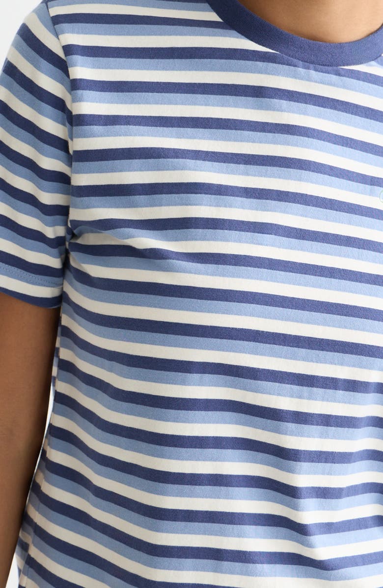 Scotch & Soda Stripe Cotton Ringer T-Shirt, Alternate, color, Oceana Stripes