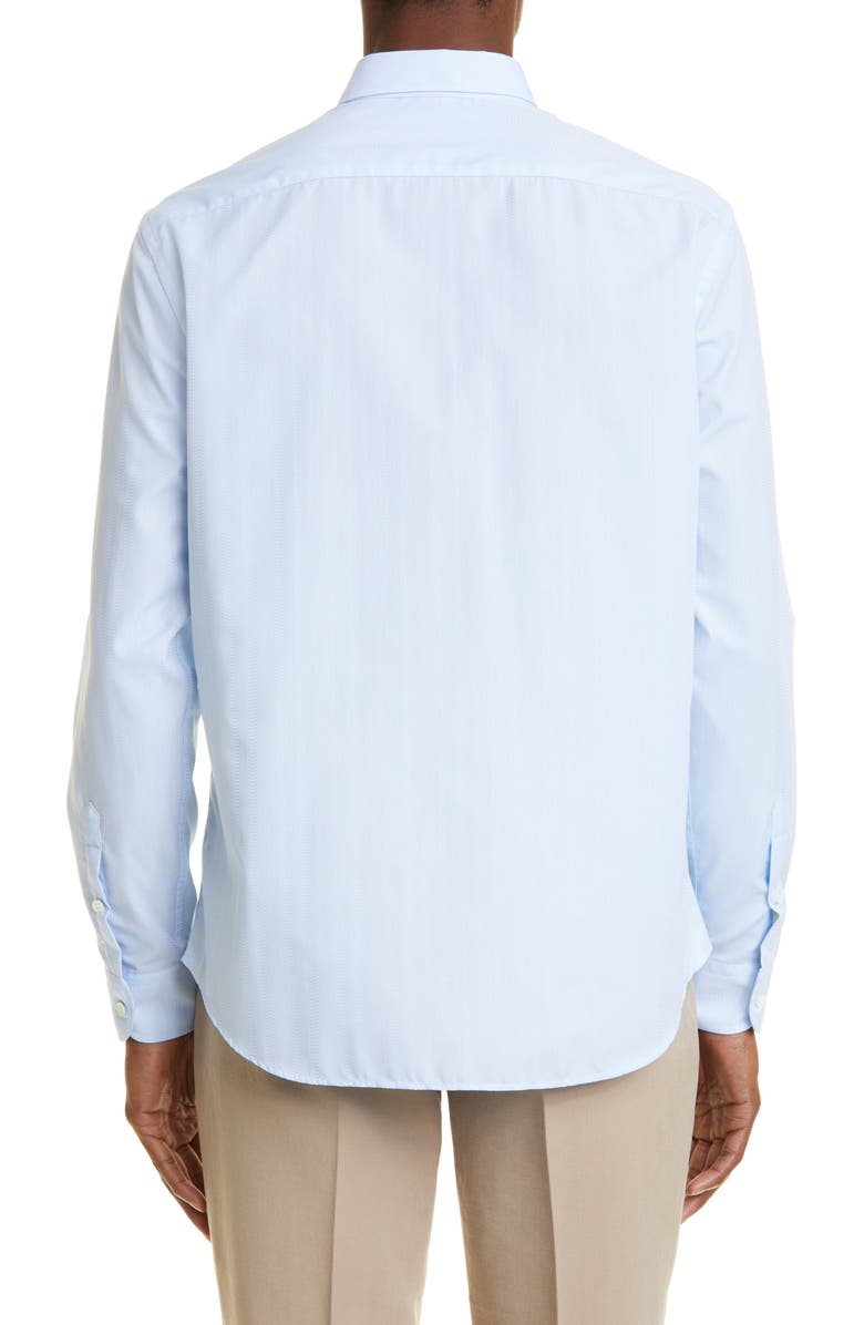 Emporio Armani Men's Solid Cotton Button-Up Shirt, Alternate, color,