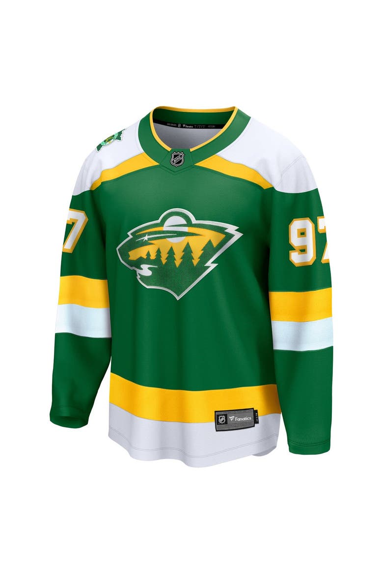 Men's Fanatics Branded Kirill Kaprizov Green Minnesota Wild Alternate Premier Breakaway Player Jersey, Alternate, color, Green
