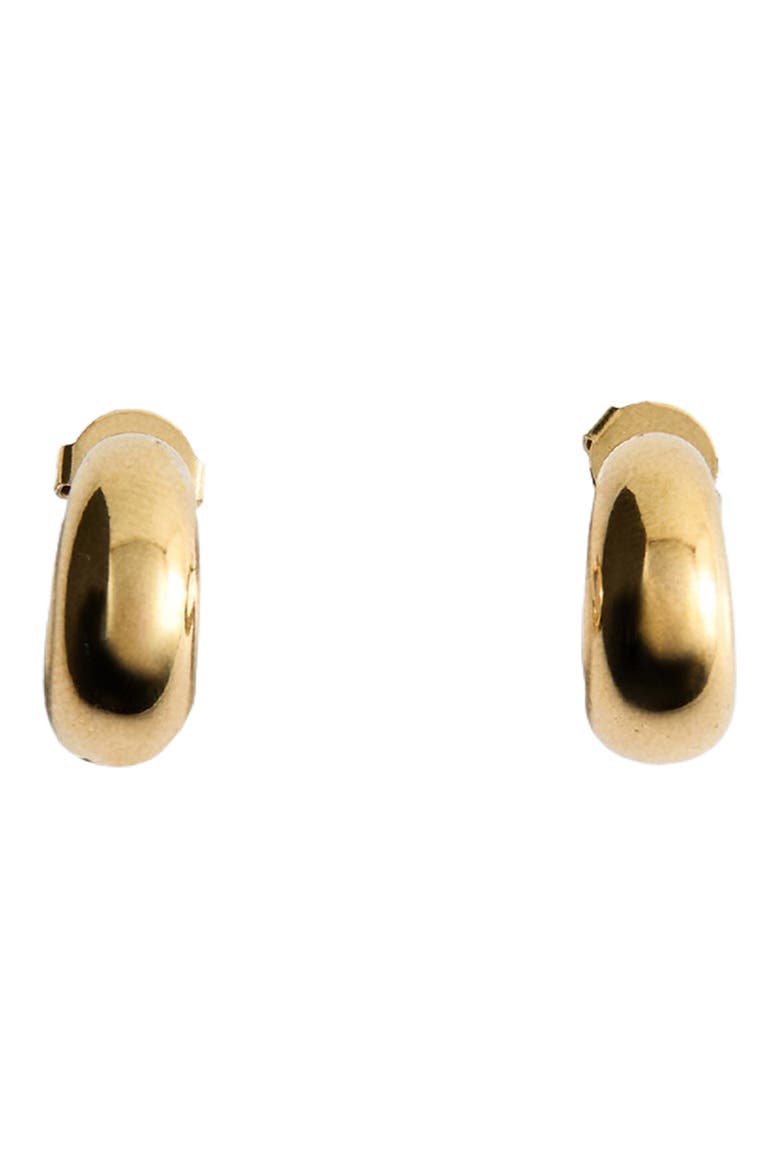 Semi Hoop Earrings, Main, color, GOLD