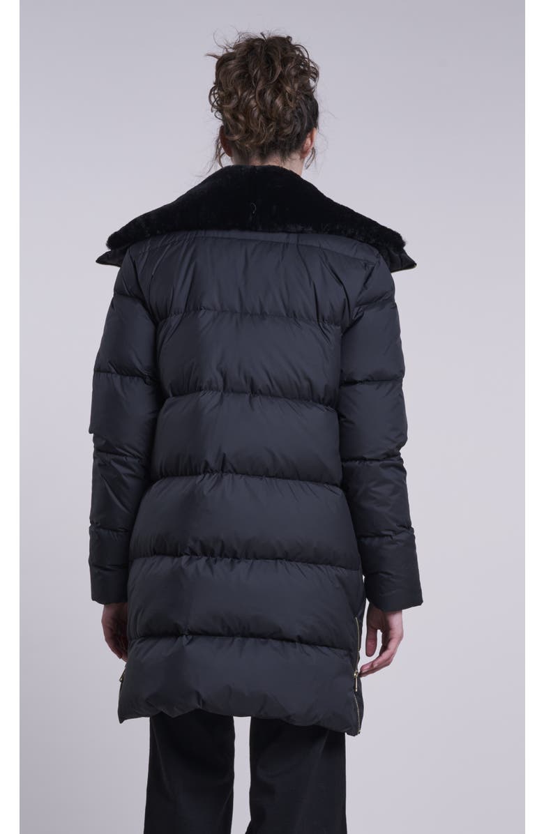 Blue Duck Down Coat, Alternate, color, Black