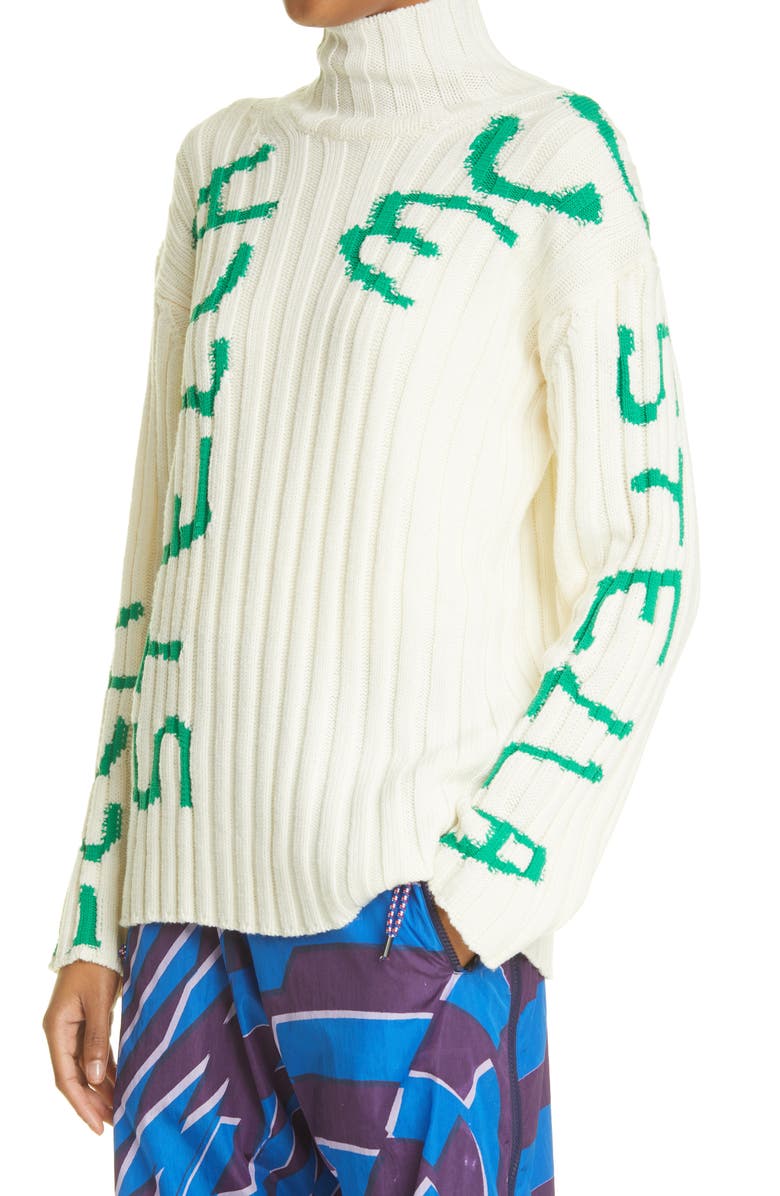 Stella McCartney x Ed Curtis Unisex Shared 3 Teo Logo Band Psychedelic Print Pants, Alternate, color, 