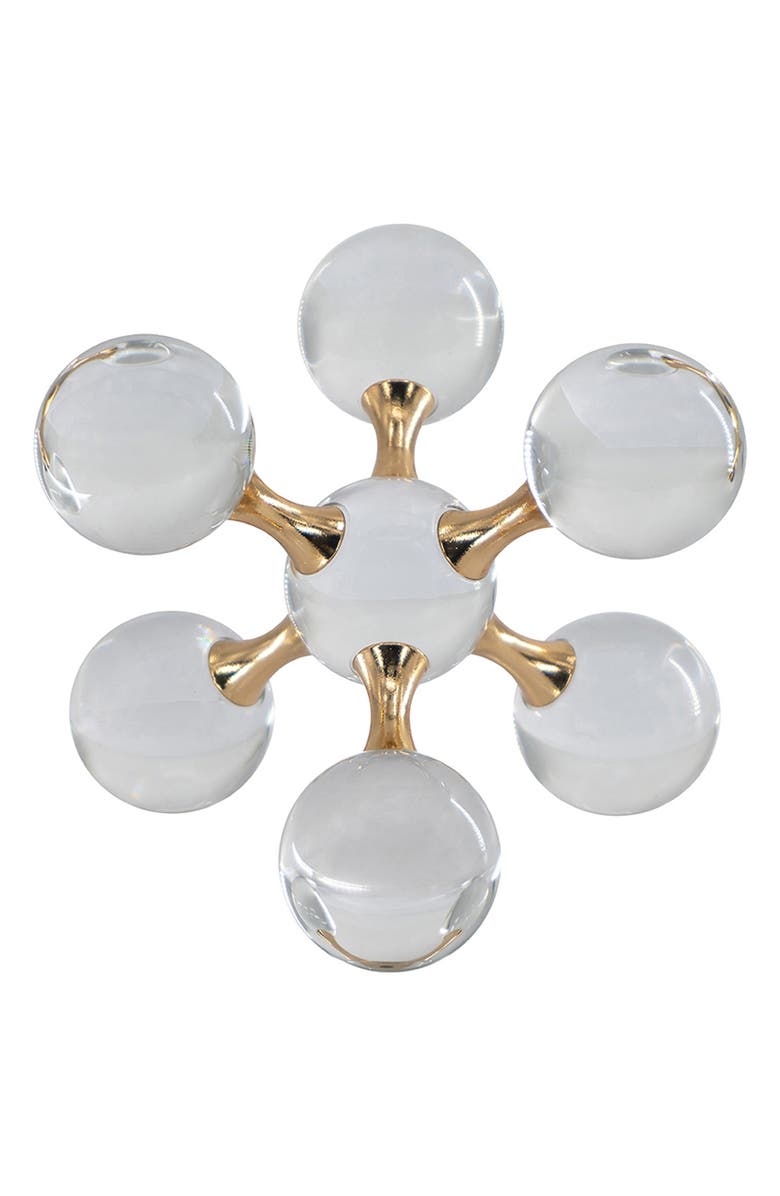 R16 HOME Large Molecular Glass Ball, Main, color, Clear