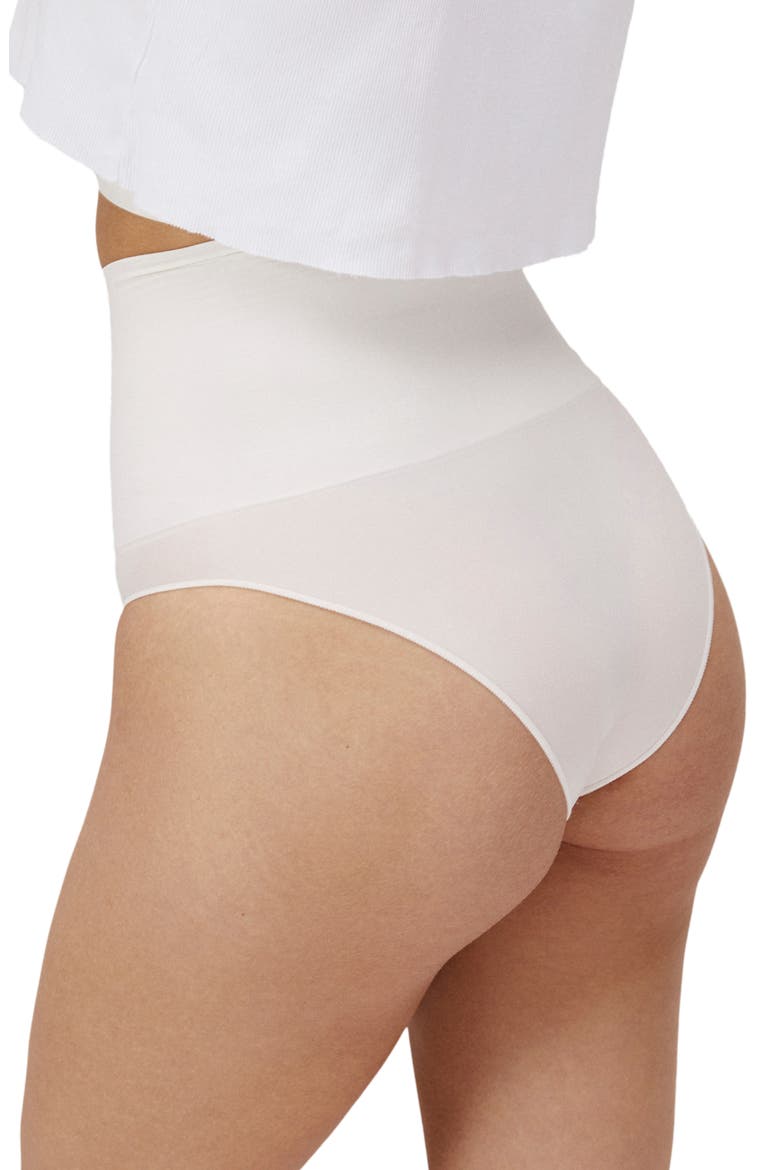 Seamless Sculpt High-Waisted Panties, Alternate, color, Ivory