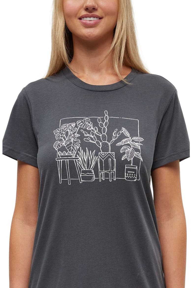 Plant T-Shirt, Alternate, color, Graphite/Vintage White