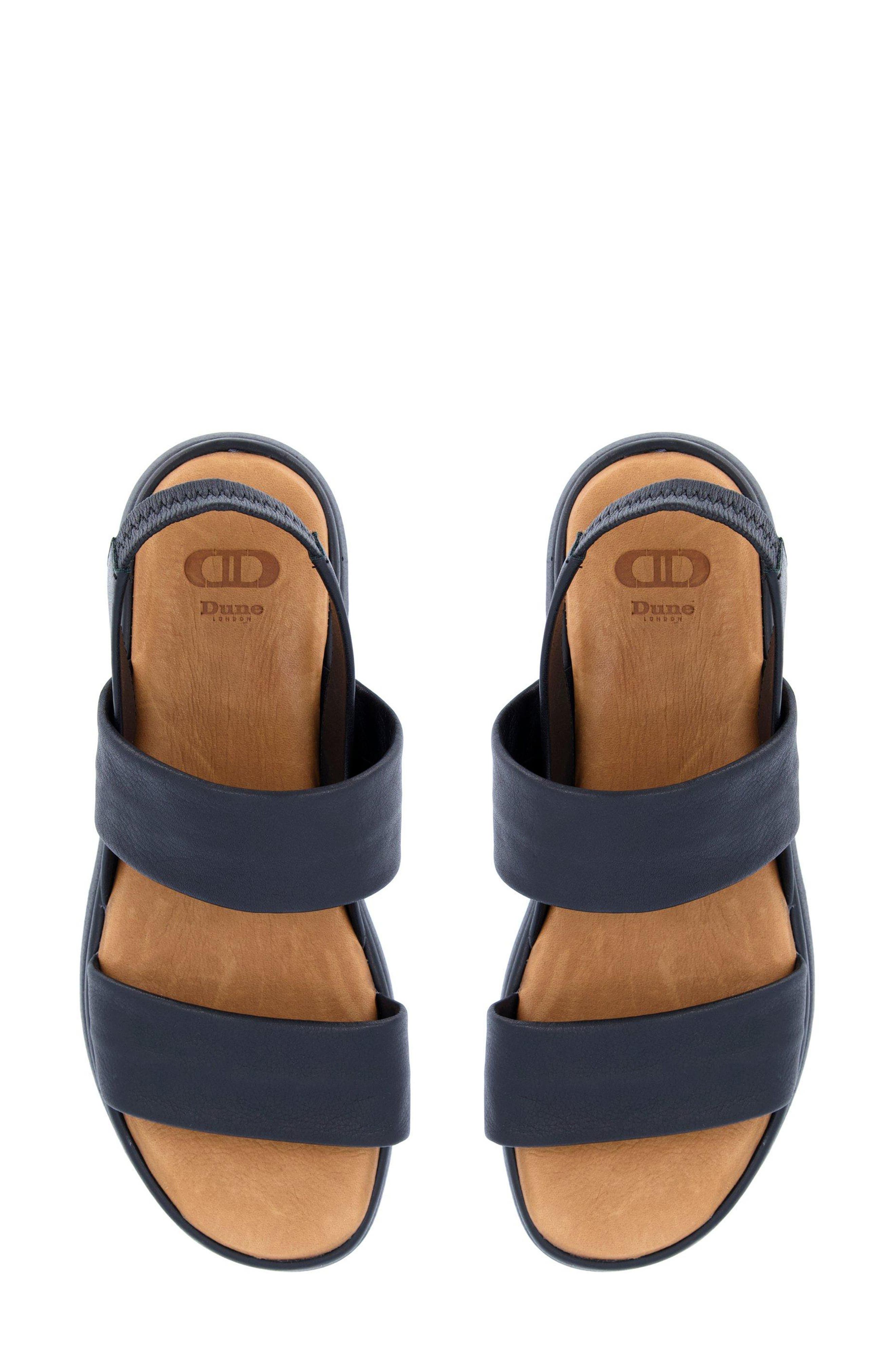 Dune London Location Slingback Platform Sandal, Alternate, color, Black