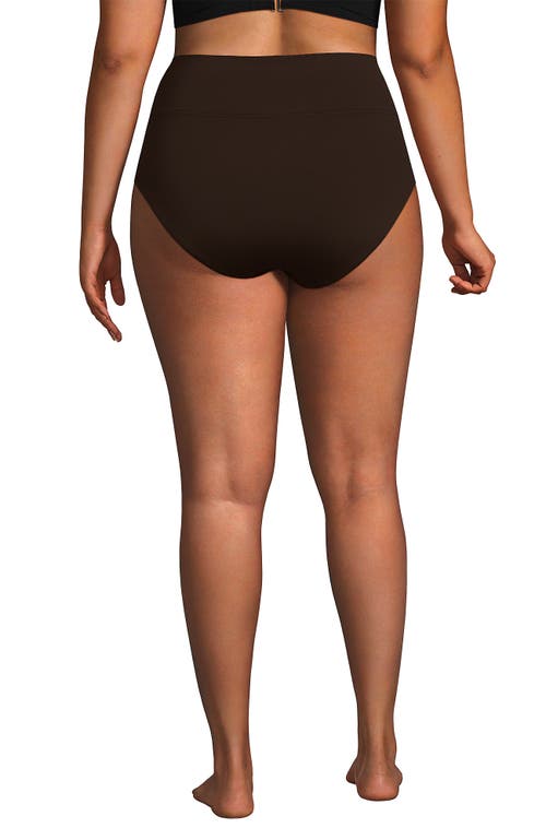 Lands' End Chlorine Resistant Pinchless High Waisted Bikini Bottoms