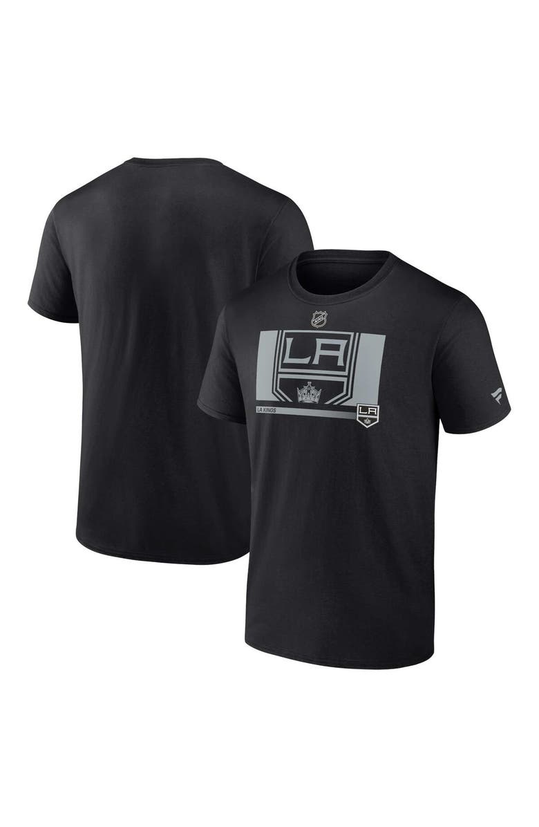FANATICS Men's Fanatics Branded Black Los Angeles Kings Authentic Pro Core Collection Secondary T-Shirt, Main, color, 