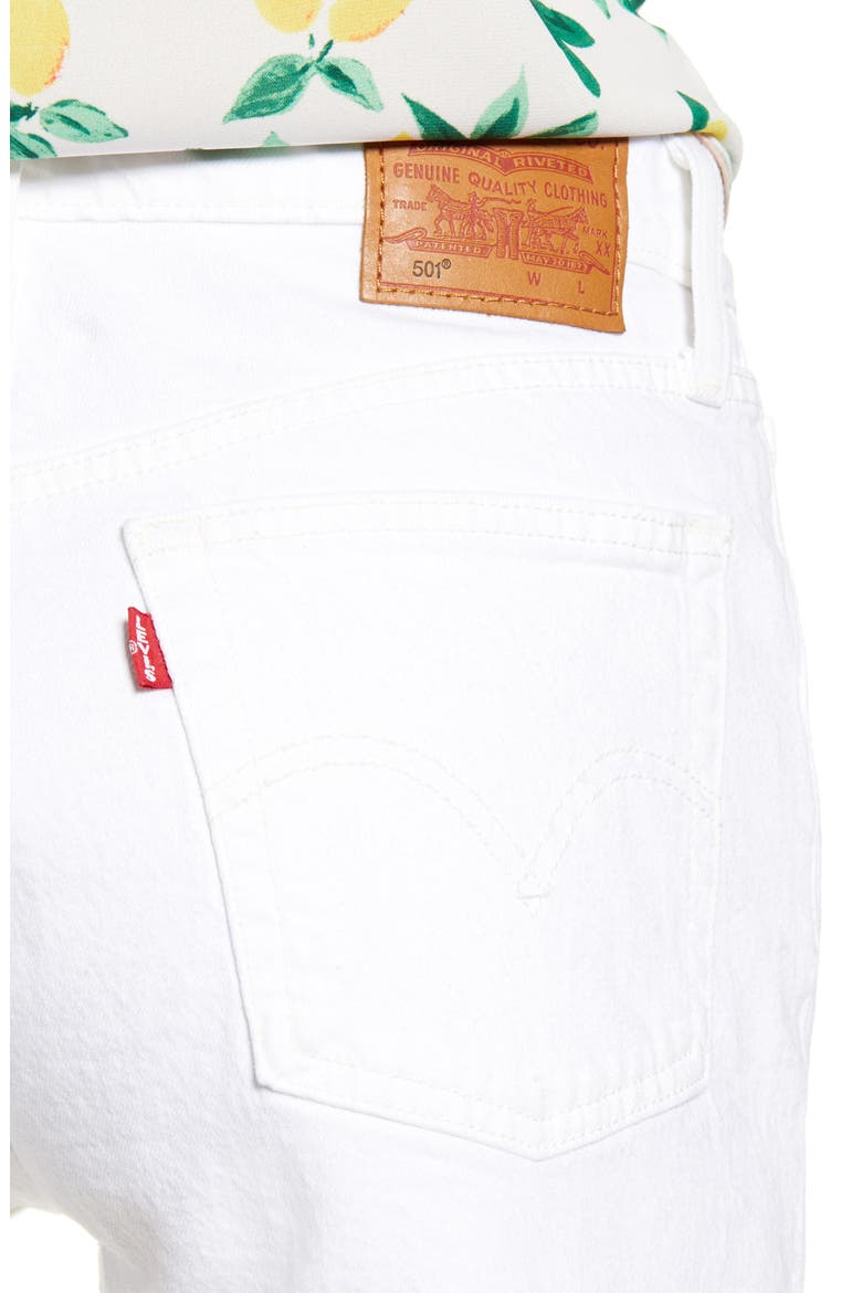 Levi's® 501® High Waist Shorts, Alternate, color, IN THE CLOUDS