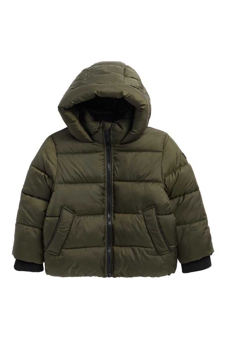 Kids' Heavyweight Puffer Jacket, Main, color, IVY