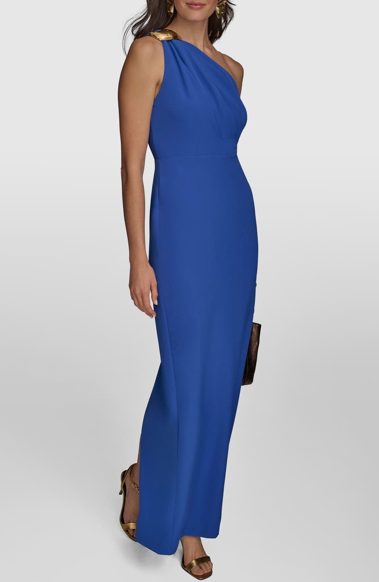 Donna Karan New York One-Shoulder Gown, Alternate, color, Marbella