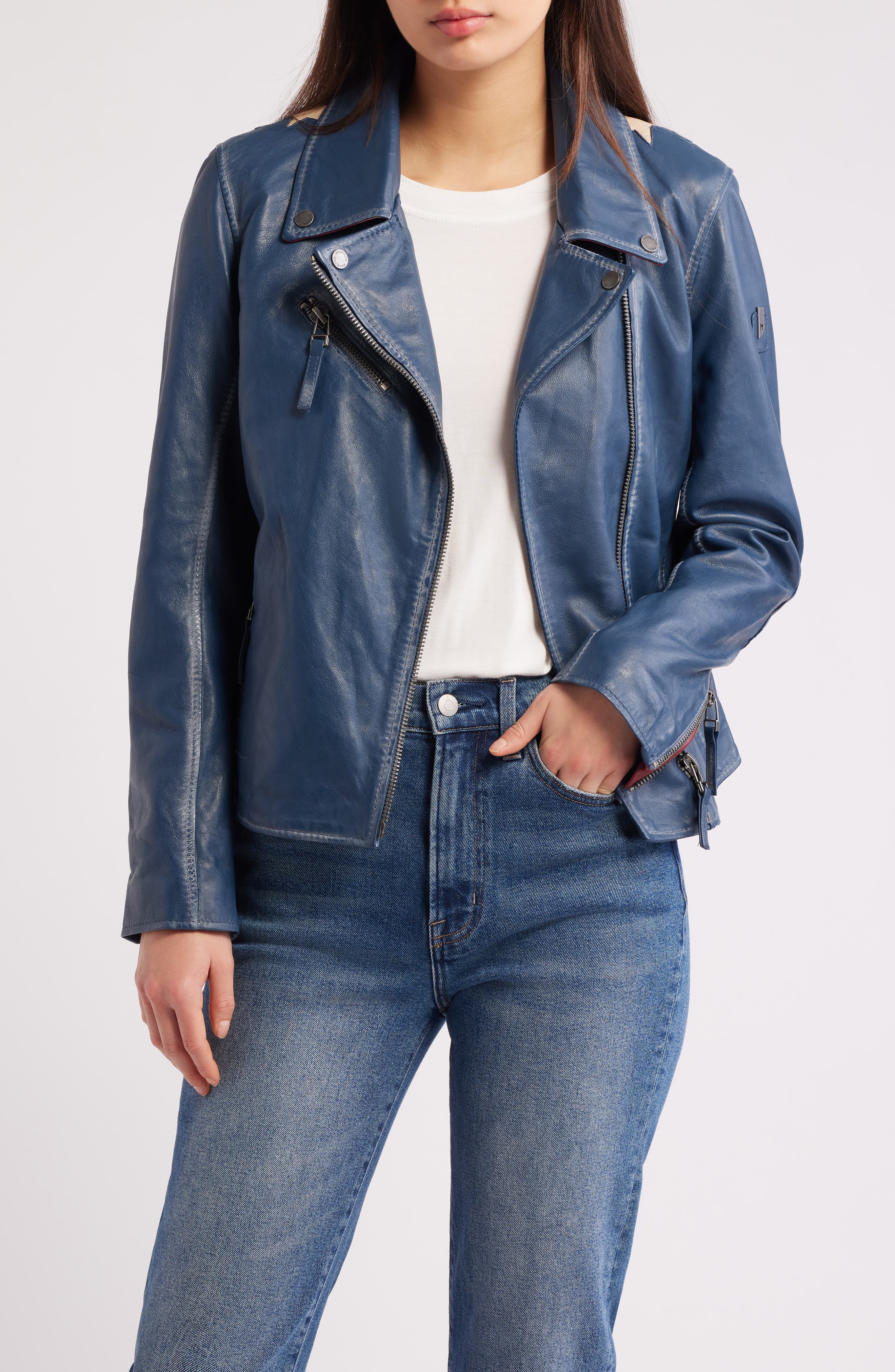 Christy Leather Moto Jacket - image 3