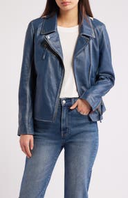 MAURITIUS Christy Leather Moto Jacket