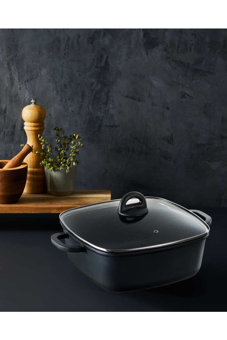 STONE™ 4.5 Qt Casserole with Lid, Alternate, color, BLACK
