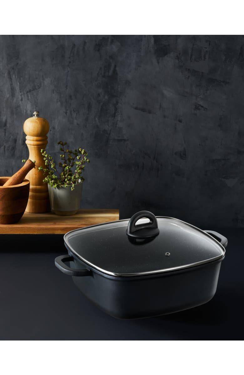 Cuisine::pro<sup>®</sup> STONE<sup>™</sup> 4.5 Qt Casserole with Lid, Alternate, color, Black