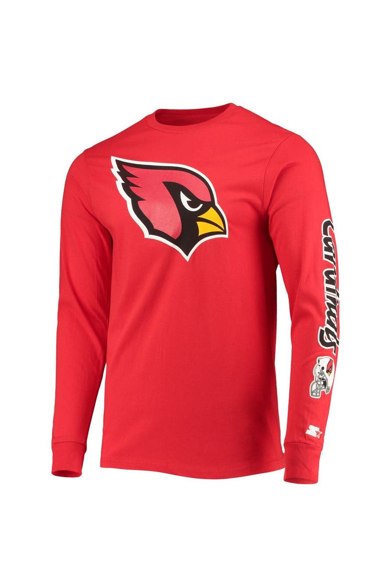 Men's Starter Cardinal Arizona Cardinals Halftime Long Sleeve T-Shirt, Alternate, color, Cardinal