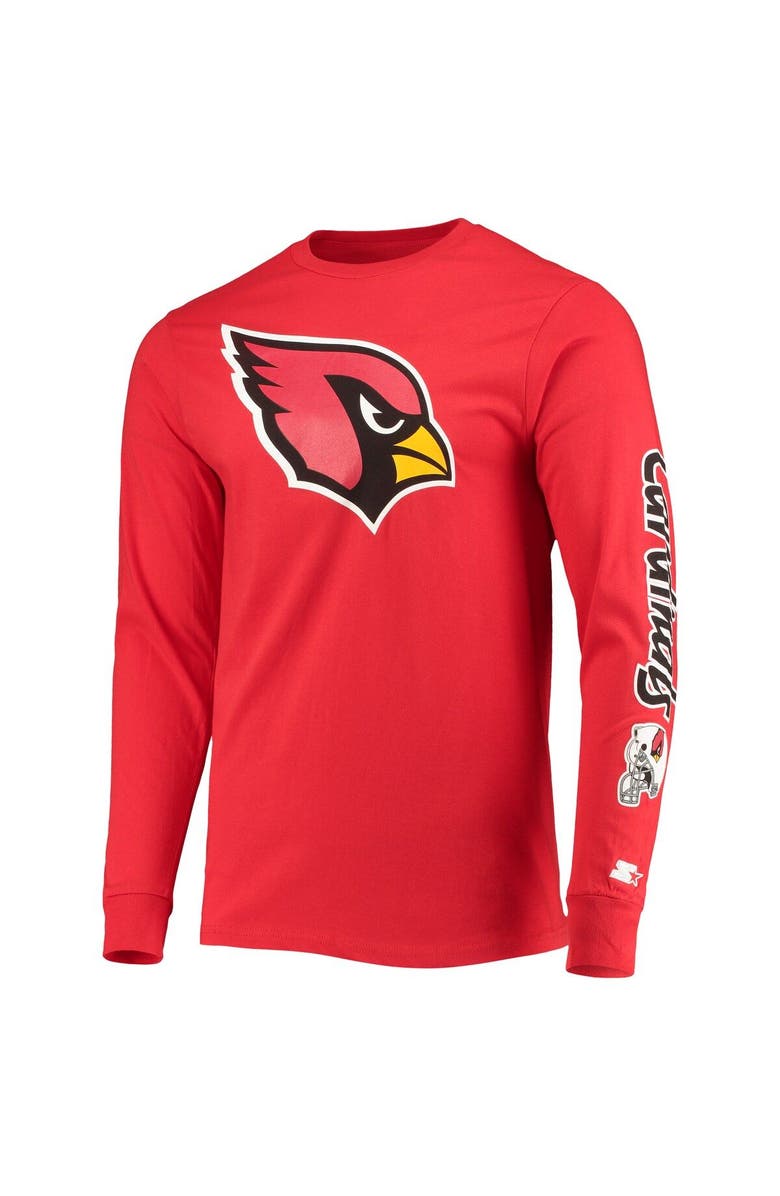 STARTER Men's Starter Cardinal Arizona Cardinals Halftime Long Sleeve T-Shirt, Alternate, color, Cardinal