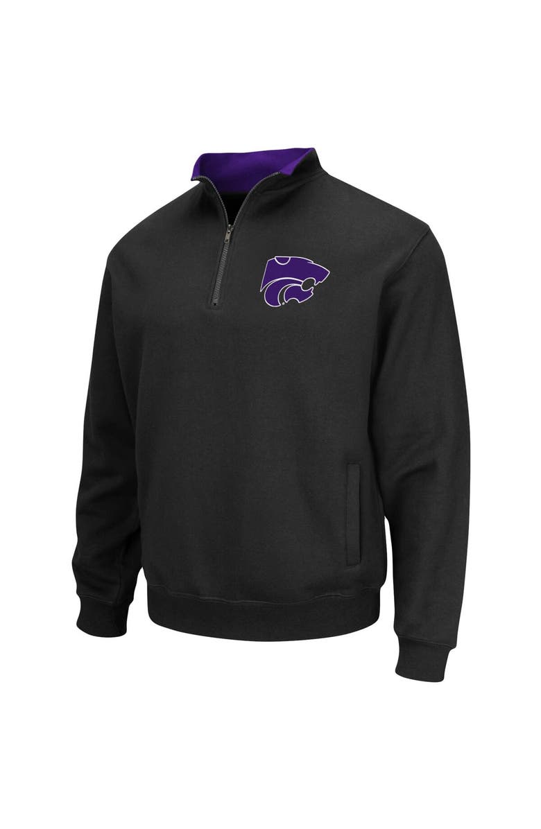 COLOSSEUM Men's Colosseum Black Kansas State Wildcats Tortugas Logo Quarter-Zip Jacket, Alternate, color, Black