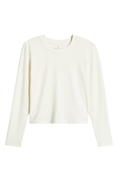 Free Fly Long Sleeve Rib T-shirt In White