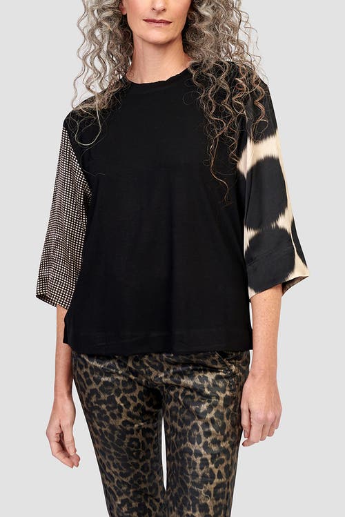 ALEMBIKA ALEMBIKA SERENE PRINT MIXED MEDIA TEE